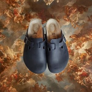 Boston Birkenstock-Black Oiled Leather sz 39